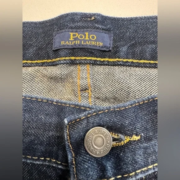 Polo Ralph Lauren Mens Varick Slim Straight Blue Denim Size 36X32 (38X31) Actual - Picture 3 of 12
